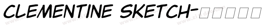clementine sketch字体转换